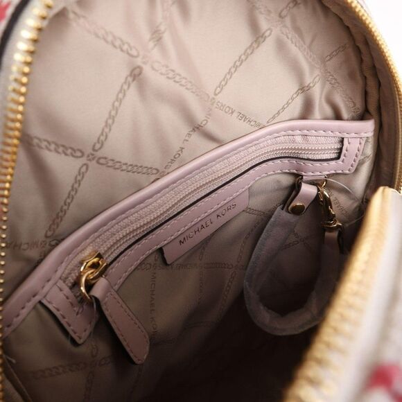 NWT Michael Kors Jet Set Rhea Zip FLORAL Backpack - Picture 10 of 16